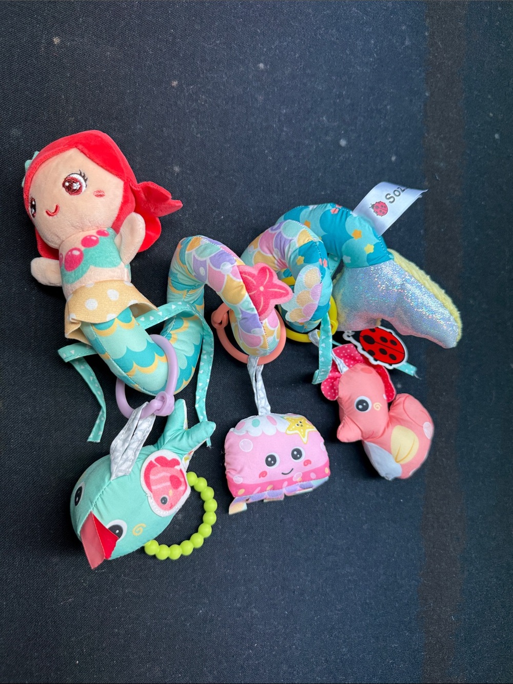 The Sozzy "Lovely Mermaid" crib and stroller spiral toy
